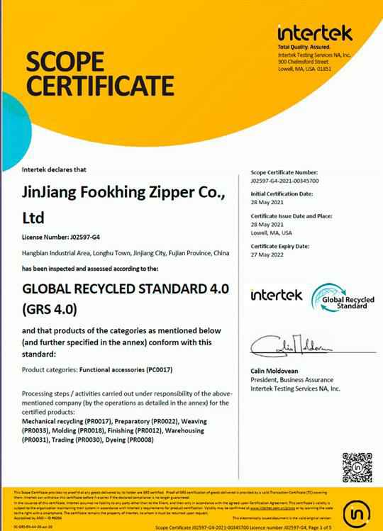 global recycled standard